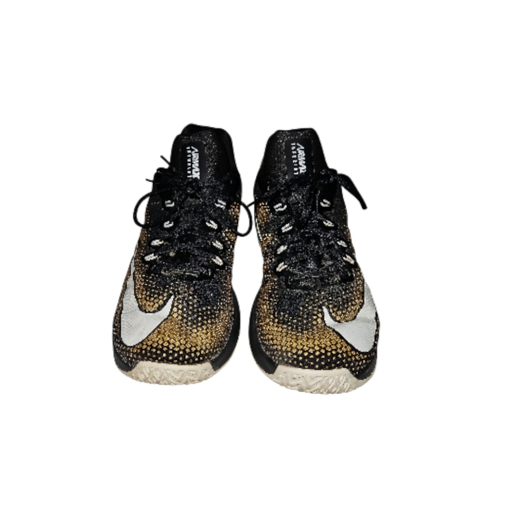 Nike Air Max Infuriate Black & Gold Basketball Shoes Men's 12